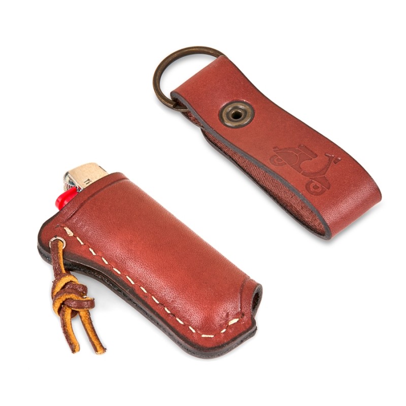 Ayı Kamp Vespa Çakmak & Anahtarlık Seti (Kahverengi)